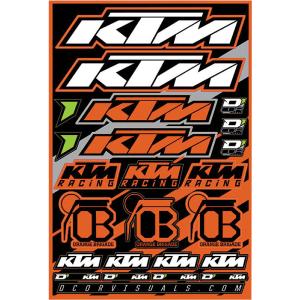 D'Cor Visuals KTM Decal Sheet #40-30-100 Free Shipping With Paypal