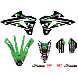 D'Cor Visuals Team Green Graphics Kit Green/Black #10-20-514 From China Free Shipping Low Pice
