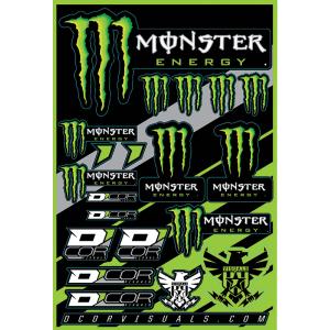 D'Cor Visuals Monster Energy Decal Sheet #40-90-102 Factory Outlet