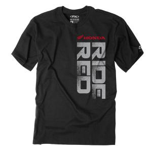 FACTORY EFFEX HONDA RIDE RED VERT T- SHIRT / BLACK (L)#16-88312 Buy Cheap 100% Original