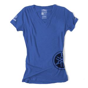 FACTORY EFFEX YAMAHA FORK WOMENS T- SHIRT / BLUE (S)#17-87240 Free Shipping Get Authentic