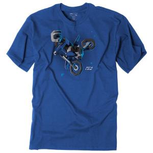 FACTORY EFFEX FX MOTO KIDS BLUE YOUTH T-SHIRT / BLUE (L)#19-83724 Outlet Good Selling