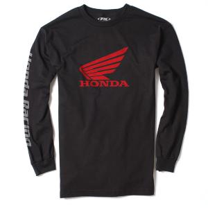 FACTORY EFFEX HONDA LONG SLEEVE T-SHIRT / BLACK (XXL)#17-87318 Factory Outlet Cheap Online