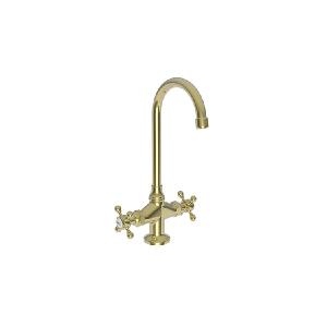 Bar Faucet Chesterfield 2 Cross ADA Polished Brass Uncoated Living Spout Height 10 Inch Buy Cheap Sast