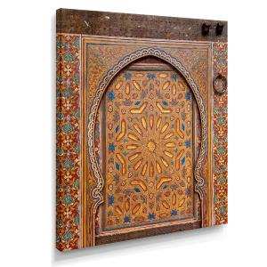 Ancient Door Painting Morroco Outlet View