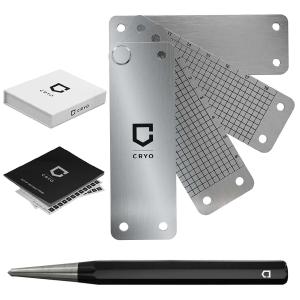 CRYO Crypto Seed Key Phrase Backup - Slim Clearance Geniue Stockist