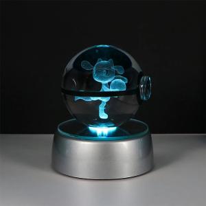 3D Crystal Ball LED Night Light With Pokeball Design Big Discount Online