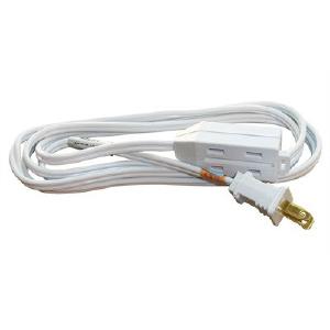 2 Conductor Extension Cord  - 3m, White (A103MWH) Outlet Supply