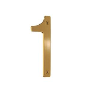 Address Number Villa for House Number 1 Brushed Brass 4-3/4 Inch Outlet Discount Sale