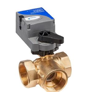 VG1841ER 910HGA: Valve, Assembly, 1 1/2", NPT, 0-10Vdc, 2-10Vdc, 24Vac, 29.2 Cv 3 Way Equal Percentage Flow Forged Brass Body with Plated Brass Trim Ball Valve Free Shipping Purchase