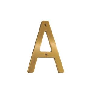 Address Letter for House Letter A Brushed Brass 4-1/8 Inch Cheap Sale Wiki