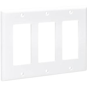 Tripp Lite by Eaton Triple-Gang Faceplate, Decora Style - Vertical, White N042D-300-WH Explore