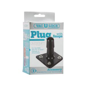 Vac-U-Lock Platinum - Black Plug - With Snaps Nicekicks Online