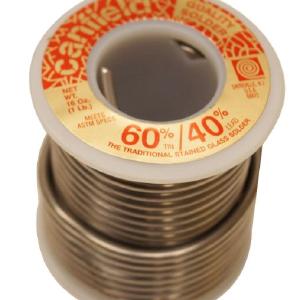 Canfield 60/40 Lead Solder for Stained Glass 1 lb Spool Sale View