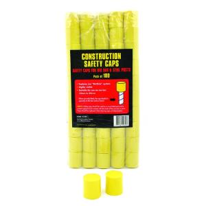 Steel Post Cap 100 X Yellow Construction Type Whites Comfortable Online
