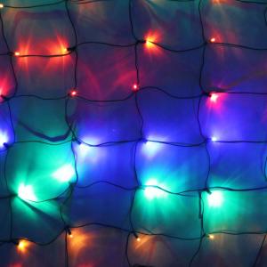 100-light Multicolor 5mm LED Net Lights, Green Wire 100% Authentic Sale Online