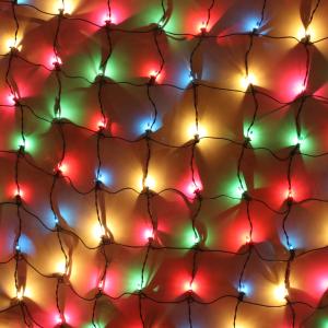 150-bulb Multicolor Net Lights, Green Wire Deals Cheap Online