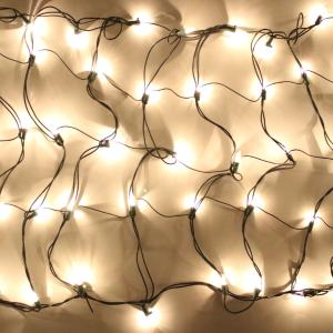 150-bulb Clear (White) Net Lights, Green Wire Free Shipping Fast Delivery