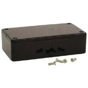 Multipurpose ABS Plastic Enclosure - 110 x 82 x 44mm - Black, Card Guide (1591SSBK) Cheap Best Seller