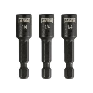 ARES 27012 - 3-Piece 1/4-Inch Magnetic Impact 1 3/4-Inch Nut Driver Bit Set Cheap Sale Big Sale