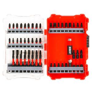ARES 31022 - 52-Piece Torsion Power Bit Set with Sliding Bit Holder Sale Lowest Pice