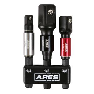 ARES 22011 - 3-Piece 3-Inch Impact Grade Socket Adapter Set with Color Sleeve Sale Best Wholesale