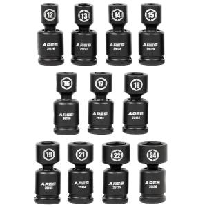 ARES 25125 - 11-Piece Metric Pinless Universal Swivel Impact Socket Set Pices Cheap Pice