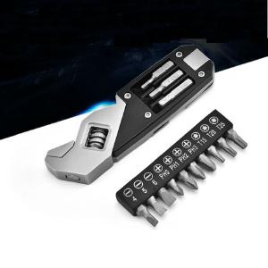 Multi-Function Portable Stainless Steel Adjustable and Foldable Allen Wrench With Screwdriver, for Everyday Use Free Shipping Big Discount