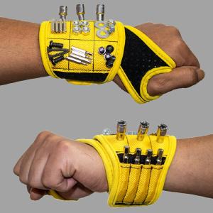 Magnetic Wristband with Screw, Drill Bit, and Nail Holder, for DIY, Carpenters, Mechanics, and More Sale Purchase