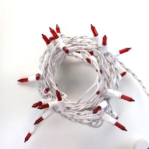 35-bulb Red Glass Craft Lights Bulb, White Wire Perfect Cheap Online