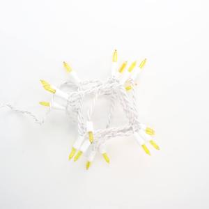 20-bulb Yellow Glass Craft Lights, White Wire Amazon Cheap Pice