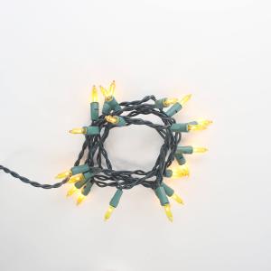 20-bulb Yellow Glass Craft Lights, Green Wire Outlet Find Great
