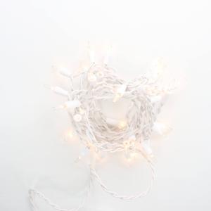 35-bulb Clear Glass Craft Lights, White Wire Clearance Pre Order