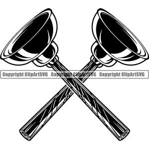 Plumbing Plumber Pipe Repair Service Plunger ClipArt SVG Newest Cheap Pice