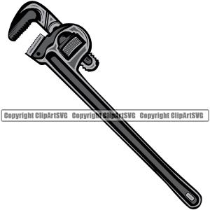 Plumber Pipe Repair Service Plumbing Wrench Vector Work Kitchen Professional Design Element Tool Repairman Handyman Equipment Drain House Water Maintenance Bathroom Clipart SVG Best Wholesale Cheap Pice