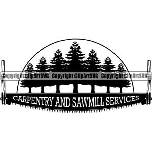 Woodworking Logo Saw Carpenter Lumberjack Hand ClipArt SVG Store Cheap Online