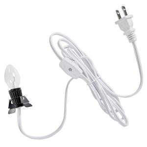 White Cord C7 Clear Light with On/Off Switch Sale Discount