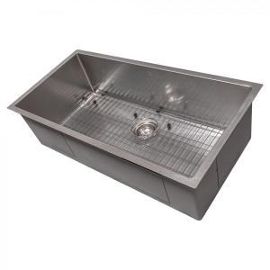 ZLINE 36" Undermount Single Bowl Sink DuraSnow Stainless Steel, SRS-36S Outlet Explore