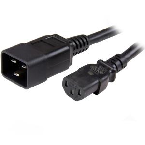 StarTech.com 3ft (1m) Heavy Duty Extension Cord, IEC C13 to IEC C20 Black Extension Cord, 15A 125V, 14AWG, Heavy Gauge Power Cable PXTC13C20143 Outlet Deals