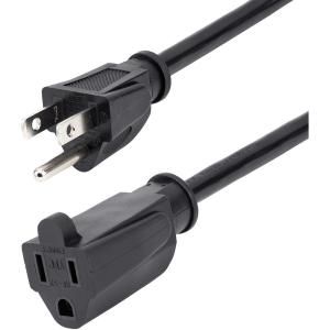 StarTech.com 3ft (1m) Power Extension Cord, NEMA5-15R to NEMA5-15P Black Extension Cord, 13A 125V, 16AWG, Computer Power Extension Cable PAC1013 Outlet Release Dates