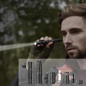 6-In-1 Multifunctional Tactical EDC Pen, with Writing Pen, Flashlight, Window Breaker, Whistle, Screwdriver, for Hiking, Camping & More Free Shipping Best