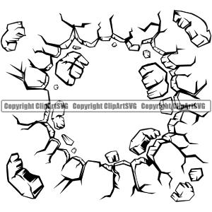 Cracked Hole Wall Floor Break Hit Smash Brick Broken Crack Piece Vector Design Element Crack Cracked Logo Break Broken Glass Cement Brick Wall Floor Ground Clipart SVG Shop Offer Cheap Online