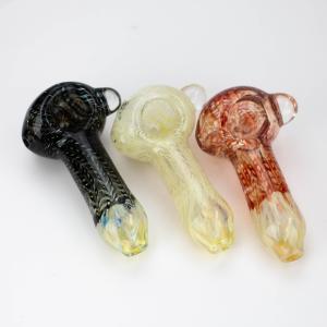 4 inch Gold Fumed Hand Pipe [GXY022] Tumblr Online