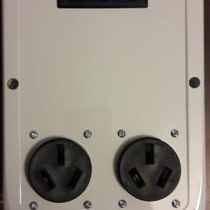 Electric Range Buddy #6 Custom 50A NEMA 10-50 2-way splitter, 3' 10-50 cable to two 10-50 outlets with kWh meter Big Discount Cheap Pice