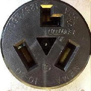 Electric Range Buddy #7 Custom 50A NEMA 10-50 2-way splitter, 3' 10-50 cable to two 10-30 outlets with kWh meter Buy Cheap Visit