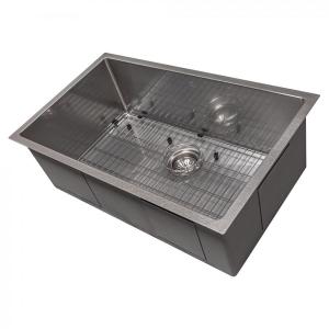 ZLINE 30" Undermount Single Bowl Sink DuraSnow Stainless Steel, SRS-30S Cheap Sale Tumblr