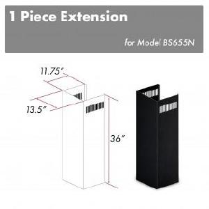 ZLINE 1-36 in. Chimney Extension for 9 ft. to 10 ft. Ceilings ,1PCEXT-BS655N Best Pices Sale Online