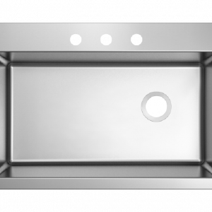 IPT 18 GAUGE DUAL MOUNT 33 IN. R22 SINGLE BOWL SINK DUA3322SB-R Quality Original