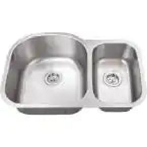 IPT Undermount 18-Gauge Stainless Steel 31-1/2 in. 0-Hole 70/30 Double Bowl Kitchen Sink T-7030 Cheap Sale Pay With Visa