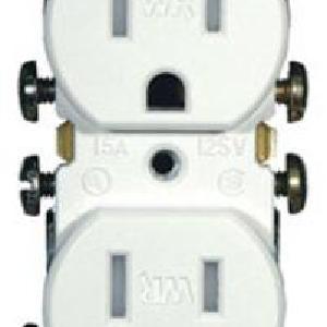 Leviton S02-W5320-T0W Weather And Tamper Resistant Duplex Receptacle, 15 Amp, White Outlet Cheap